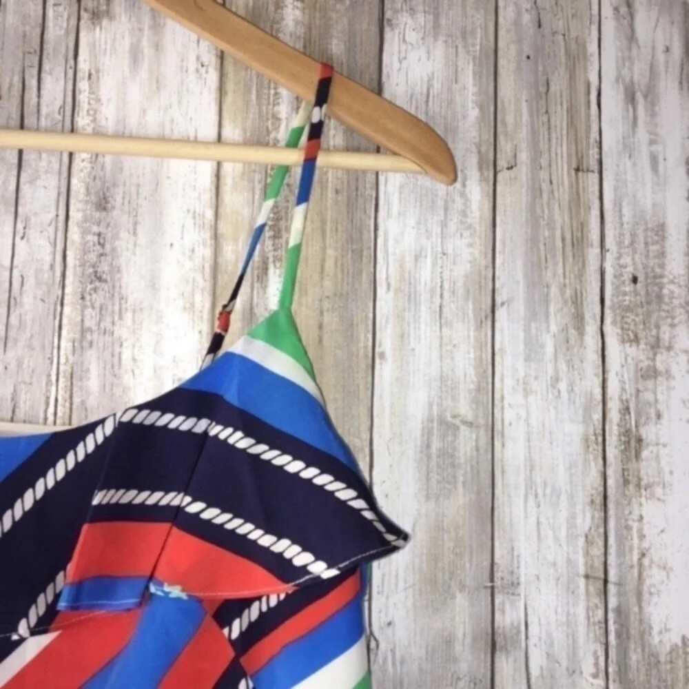 Lilly Pulitzer Laya Anchor 100% Silk Ruffle Dress - Picture 4 of 6